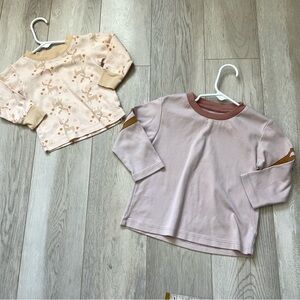 Wild Wawa Tshirt Set pima cotton reindeer pastel baby Pink (size 18-24 months)